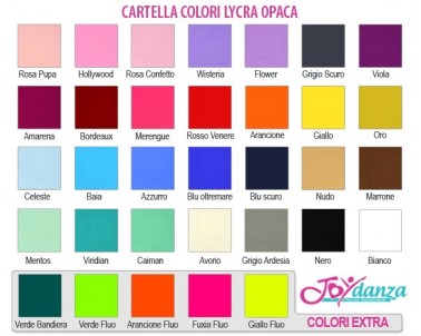 Lycra Opaca Colori e Tessuti Elastici per corpo