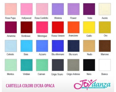 Colori Lycra - Tessuti abbigliamento danza 