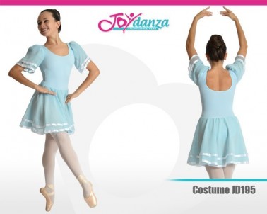 Costume Danza Classica con nastrini di raso