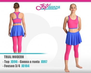 Completo trial modern jazz Abbigliamento Danza Gonne leggings & top Danza Moderna Costumi moderna e musical