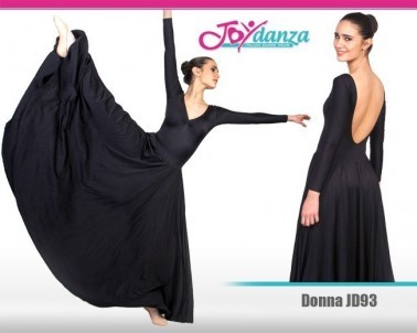 Gonna Lunga Chiffon Spaccata Per Danza Del Ventre - Maxi Gonna Flamenco Swing - Foto 2