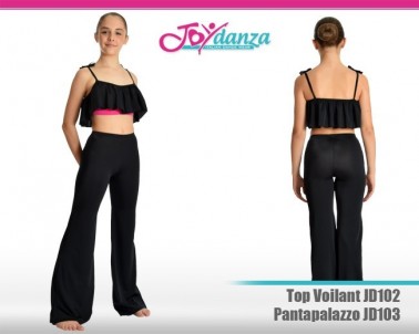 Pantalone e top bicolore Abbigliamento Danza