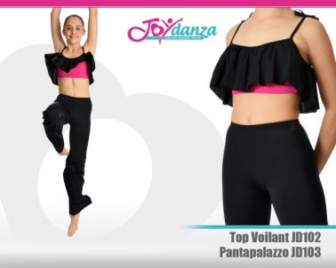 Pantalone e top bicolore Abbigliamento Danza