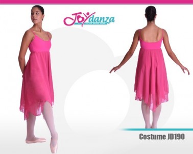 Costume Danza Classica gonna a doppio velo di chiffon