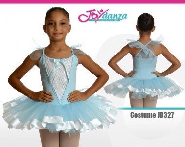 Acquista Body da bambina a maniche lunghe con scollo tondo e gonna tutù a strati con elastico in vita per spettacoli di danza classica in Italia a partire da 13