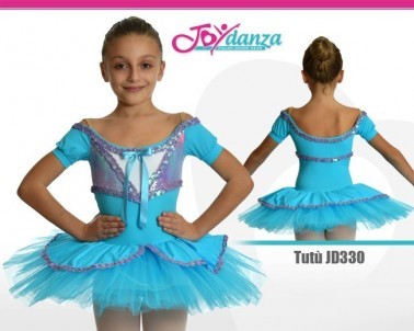 IDOPIP Vestito Da Ballerina Con Gonna Tutù E Paillettes Per Ragazze - Costume Da Danza Classica Con Ricamo Floreale, Taglie 110-160 - 2