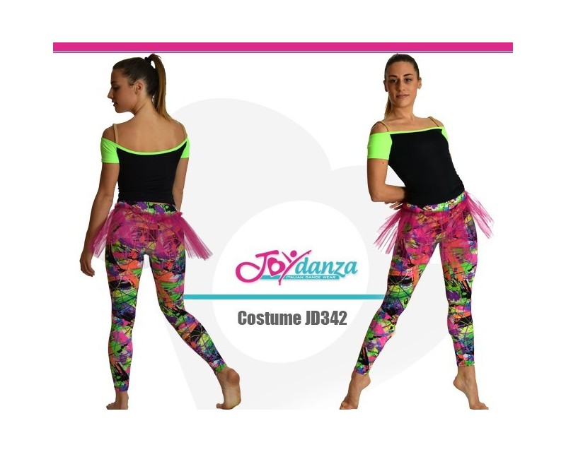 Completo Top e Leggings fantasia Danza Moderna Costumi moderna e musical