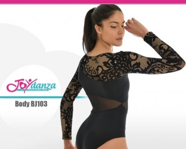 Body in tre stoffe e inserti