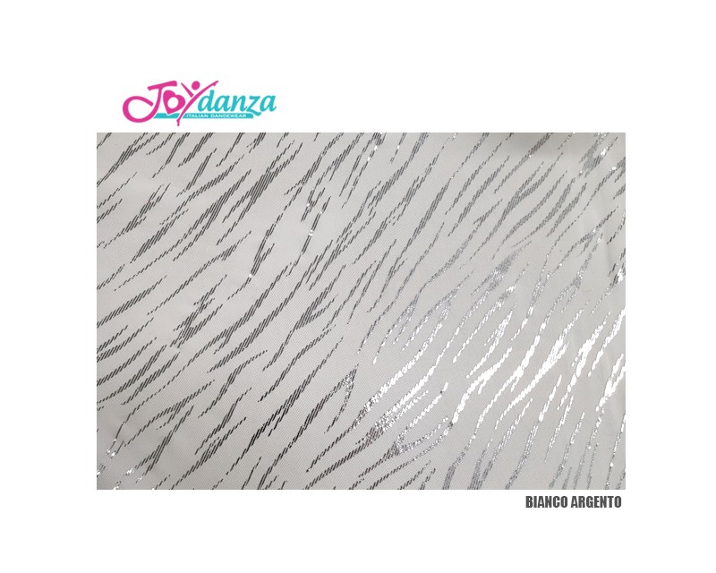 Graffi Glitter argento su base bianca