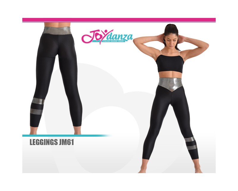 Leggings con Inserti Laminati