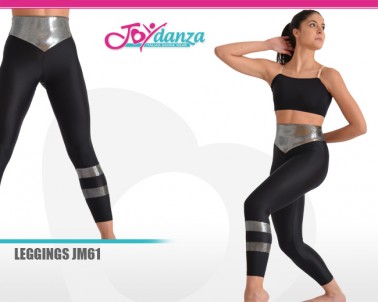 Leggings con Inserti Laminati