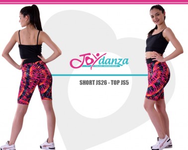 Tropical Shorts fucsia e azzurro