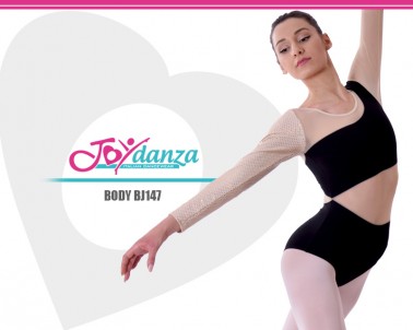 palestra danza in 96% cotone JANDAZ Body da ragazza per balletto 