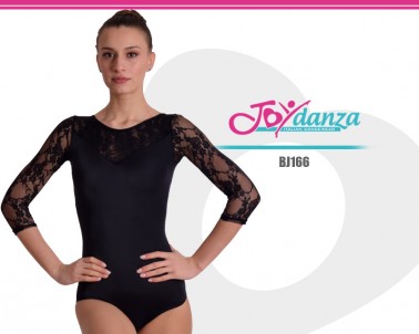 Three quarter sleeve lace bodysuit