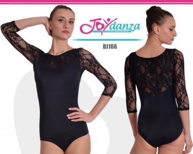 Three quarter sleeve lace bodysuit