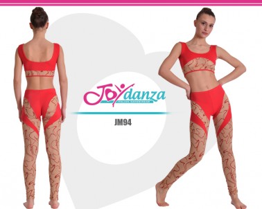 Glitter Mesh Top Leggings Dancewear
