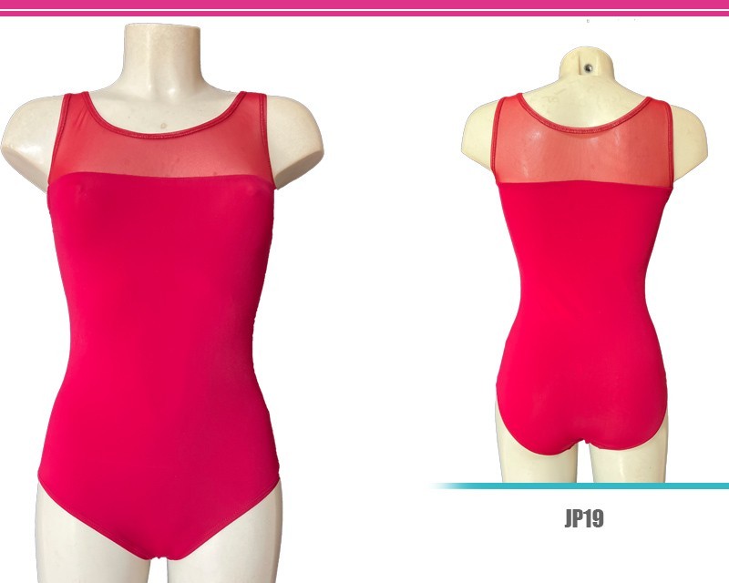 Tank top bodysuit with mesh insert JoyDanza