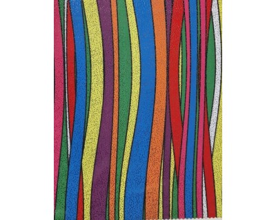 Tessuto Laminato Linee Astratte