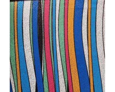 Tessuto Laminato Linee Astratte